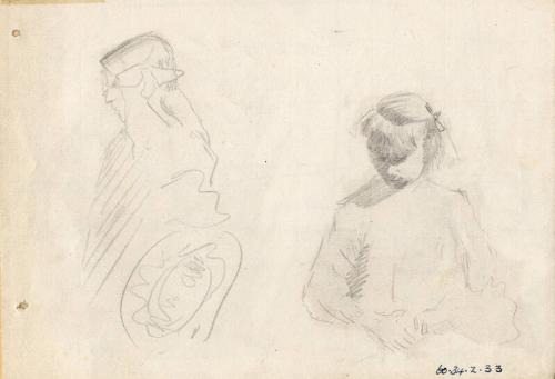 Studies of Two Girls by James McBey