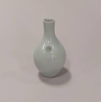 Porcelain Ovoid Vase with Celadon Glaze