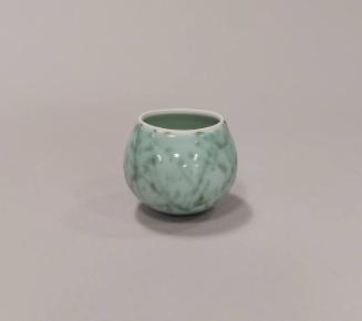 Porcelain Small Rocking Bowl with Tenmoku Pattern