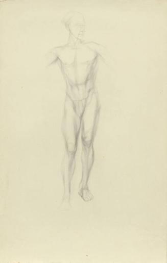 Study of partially nude male