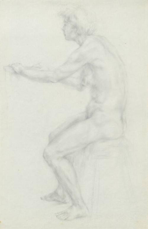 Sketch of nude female