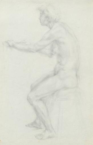 Sketch of nude female