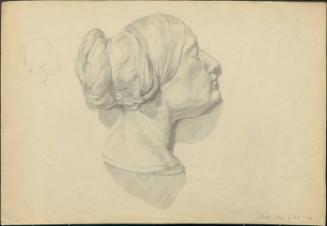Sketch of a woman's head
