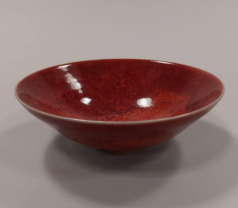 Stoneware Medium Copper Red Bowl