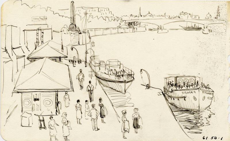 Charing Cross Pier by James McBey