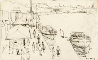 Charing Cross Pier by James McBey