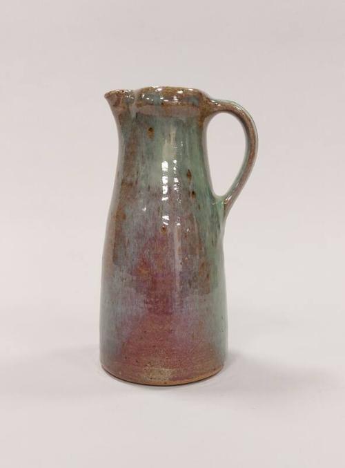 Stoneware Tall Jug with Ash Glaze