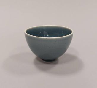 Porcelain Bowl with Grey-Blue Glaze