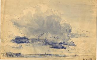Landscape with Cloud Study by James McBey 