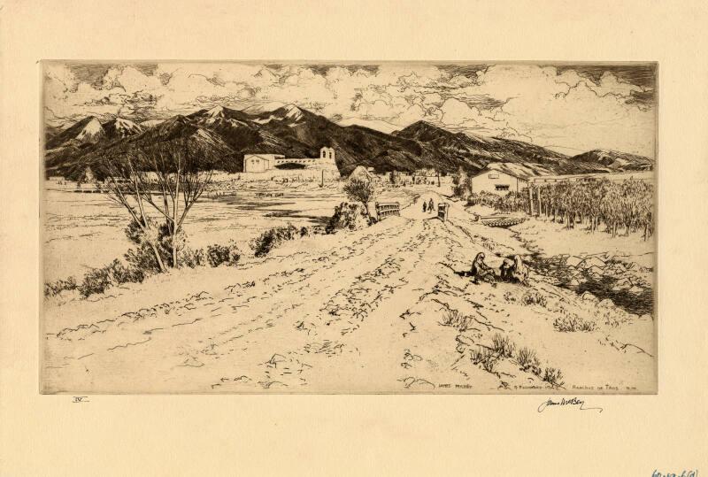 Ranchos De Taos by James McBey