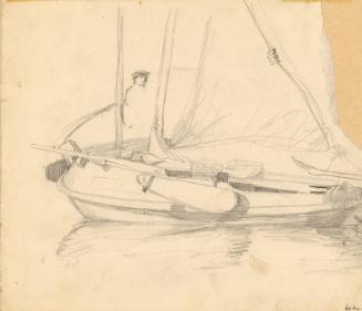 Boat and Man by James McBey
