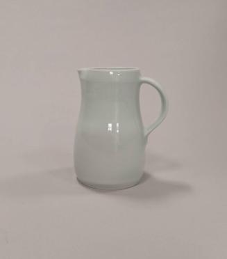 Large Pale Blue Celadon Crackle Glaze Jug