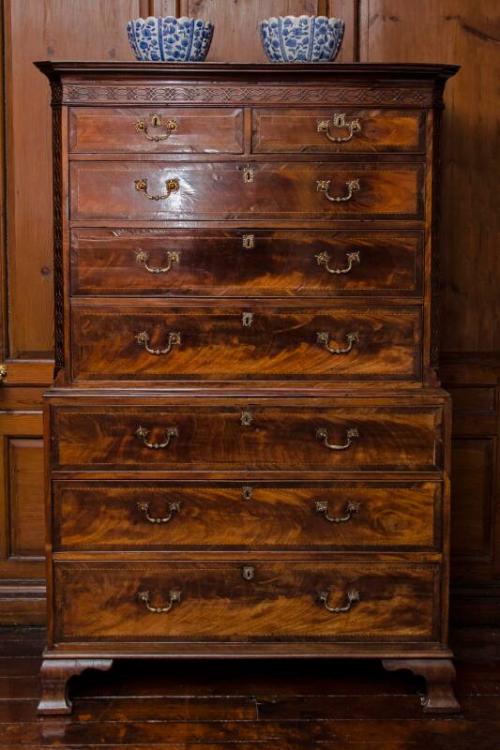 Mahogany Veneered Tallboy