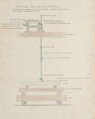 Vertical Polishing Machine Sketch