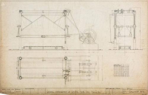 Granite Frame Saw - General Arrangement