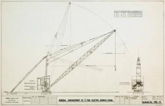 2 Ton Electric Derrick Crane - General Arrangement