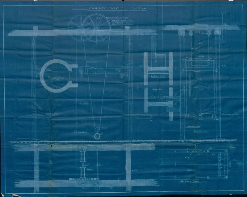 Plan and Elevation of Pendulum Saw