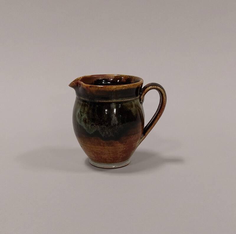 Stoneware Small Jug with Tenmoku Glaze