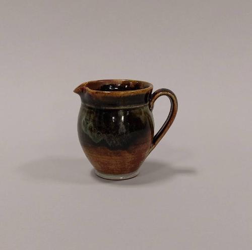Stoneware Small Jug with Tenmoku Glaze