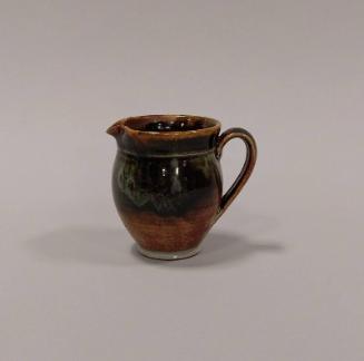 Stoneware Small Jug with Tenmoku Glaze