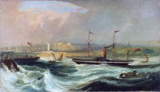 Paddle Steamer 'Sovereign' Entering Aberdeen Harbour