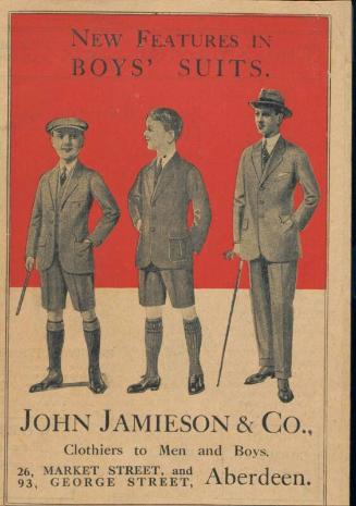 New Features in Boys' Suits: John Jamieson & Co.