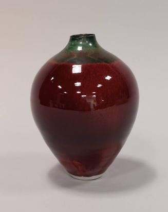 Ovoid Vase with Red Sang-de-Boeuf Glaze