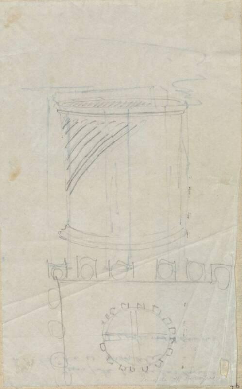 Temple  - One of 91 Sketches of France, Italy & Greece