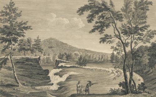 A North View of the Pisaiack Falls in the Province of New Jersey in North America