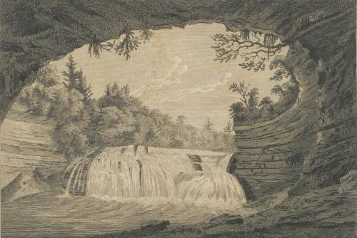 A South East View of the Lower Cataract on the Casconchiagon or Little Teneca's River on Lake Ontario