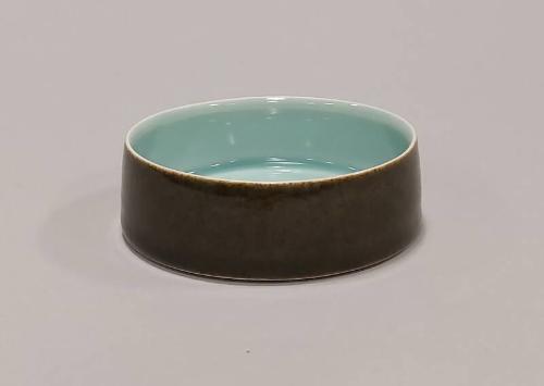 Porcelain Circular Dish with Celadon Glaze