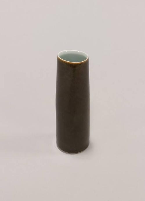 Porcelain Vase or Bud Pot with Tenmoku