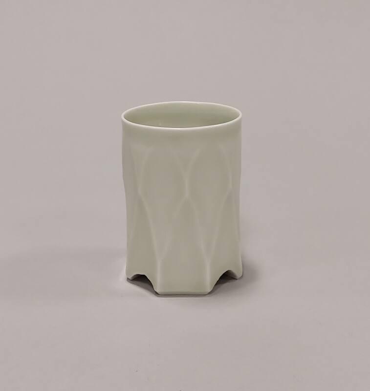 Porcelain Facetted Beaker