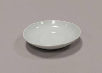 Porcelain Saucer with Celadon Glaze