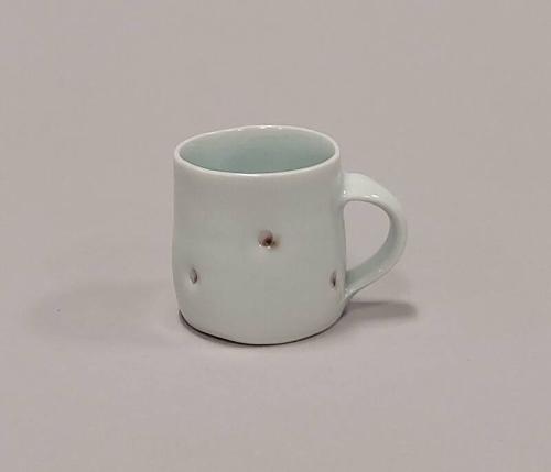 Porcelain Espresso Cup with Celadon Glaze