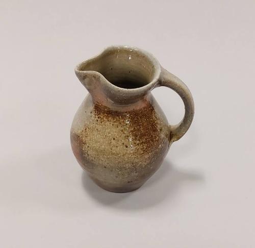 Stoneware Medium Jug with Celadon and Wood Ash Glazes