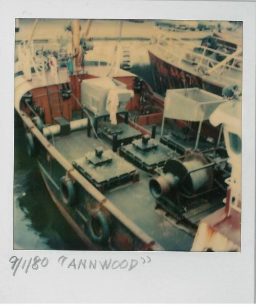 Colour Photograph Showing The Stern Winch Of The Fishing Vessel 'annwood'