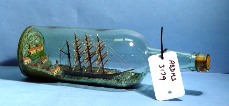 Four Masted Barque In Bottle