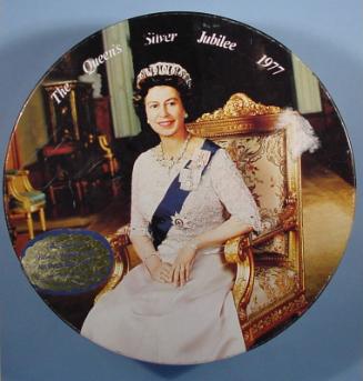 Queen's Silver Jubilee 1977 Biscuit Tin