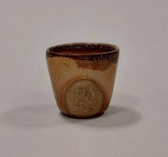 Beaker With Celadon, Shino and Wood Ash Glaze