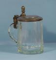 Small Glass Tankard With Pewter Lid