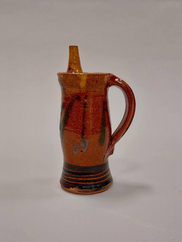 Oil Pourer with Orange Ochre Glaze