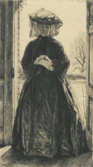 In the Garden Doorway - Portrait of Miss Isobel Dacre