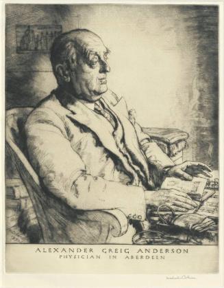 Portrait of Alexander Greig Anderson Physician In Aberdeen