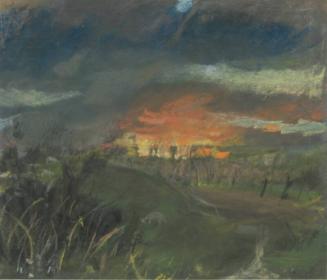 Sunset behind Catterline