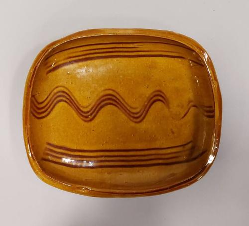 Earthenware Baking Dish with Honey Yellow Glaze