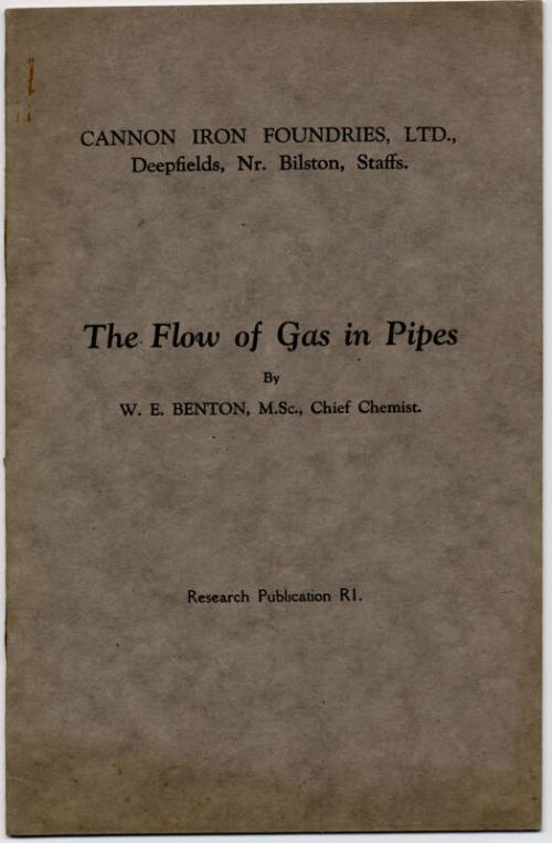 The Flow of Gas in Pipes