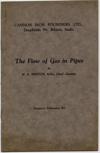 The Flow of Gas in Pipes