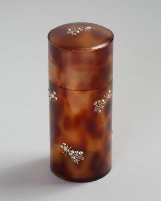 Tortoiseshell Container with Bees