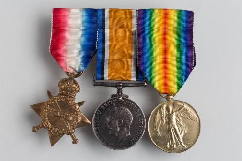 1914-1915 Star, War Medal and Victory Medal